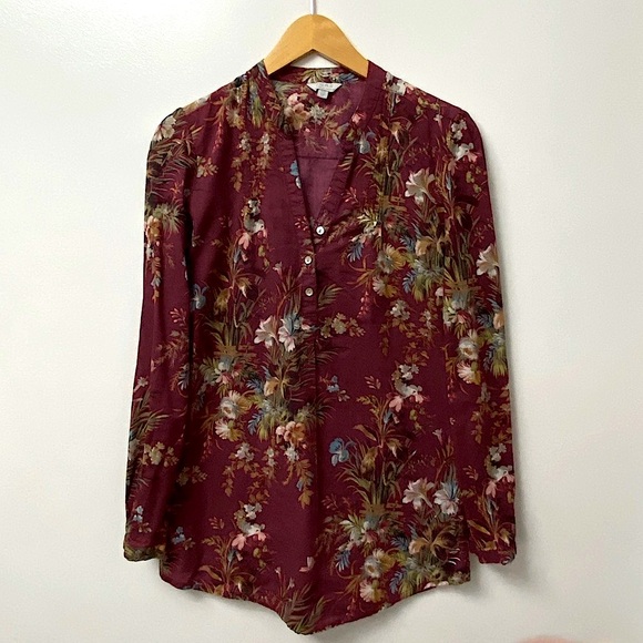 Pure by Alfred Sung Print Shirt - Picture 1 of 6